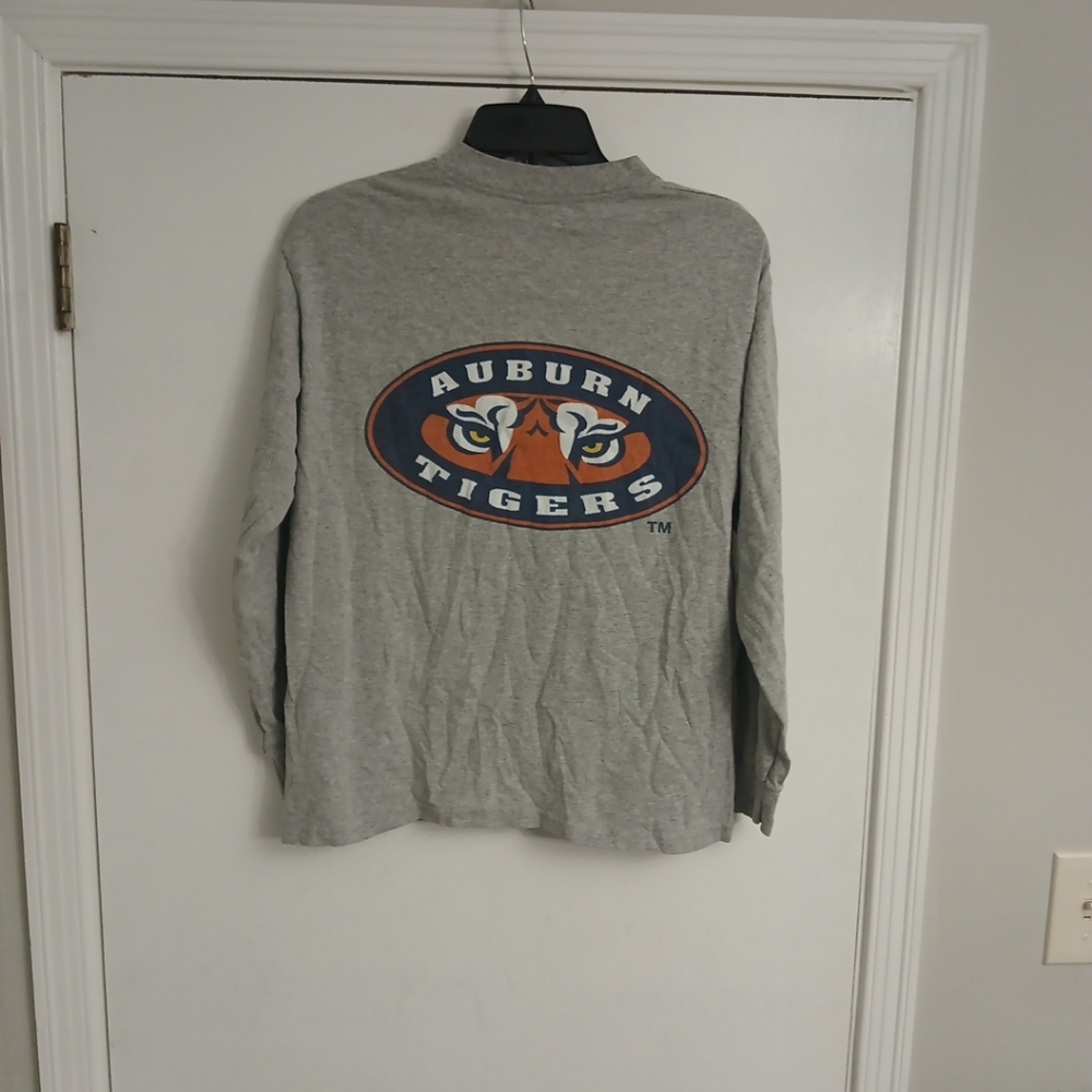 Auburn Tigers Gray Vintage Softee Long Sleeve Shirt Men's Size Medium Made In US
